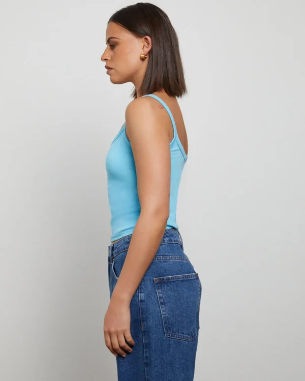 Online GENERAL PANTS CO. BASICS Tank Top In Azure Blue
