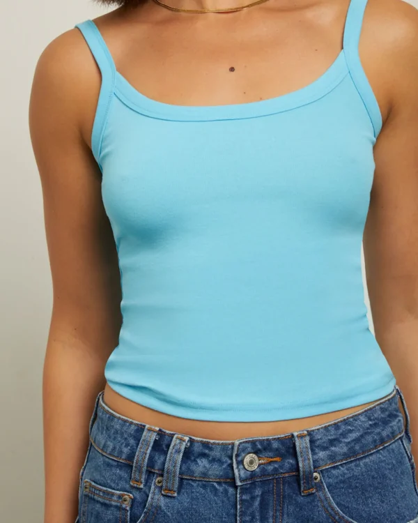 Online GENERAL PANTS CO. BASICS Tank Top In Azure Blue