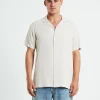 Sale INSIGHT The Reckoner Short Sleeve Shirt Stone