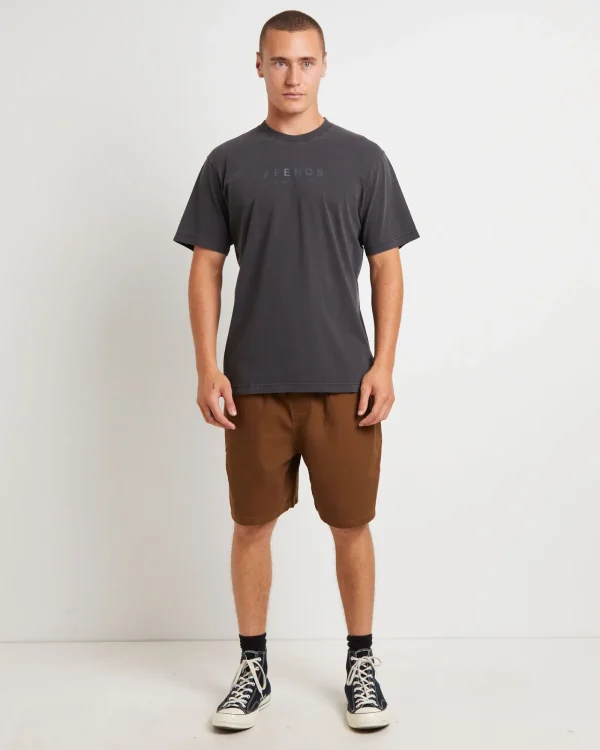 Best Sale AFENDS Thrown Out Recycled Retro Fit T-Shirt In Stone Black
