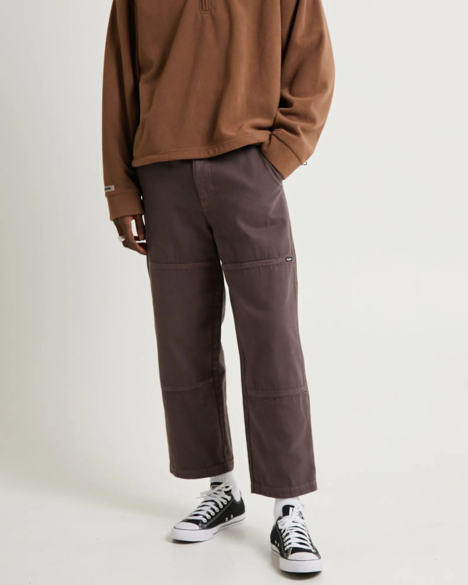 timer_canvas_double_knee__0-1.webp Discount INSIGHT Timer Canvas Double Knee Pants Brown