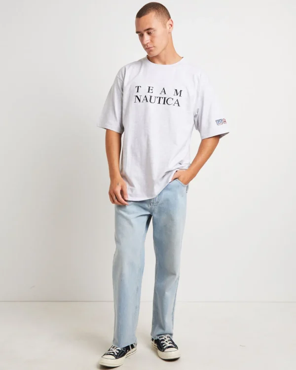 Hot NAUTICA Trela Short Sleeve T-Shirt In Ice Marle Grey
