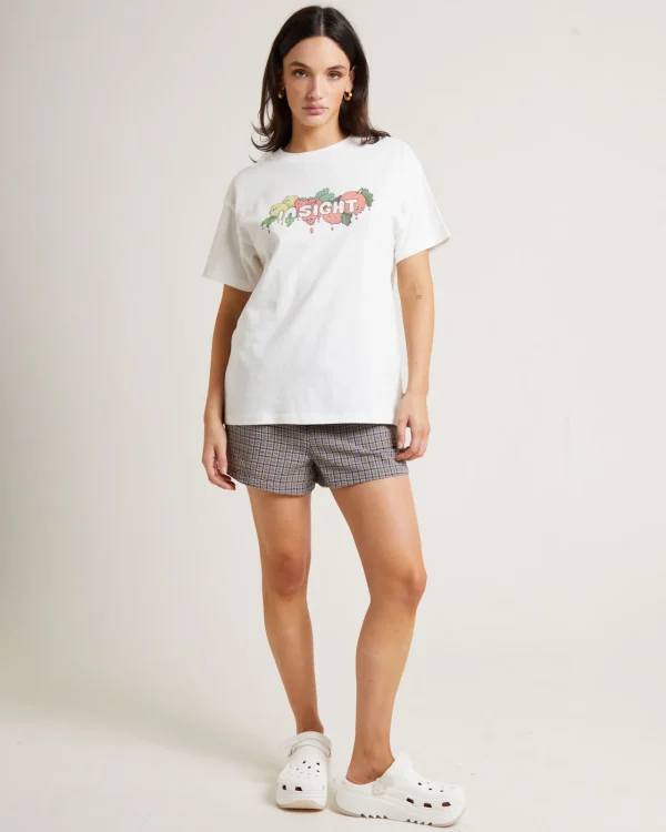 Cheap INSIGHT Tutti Frutti Boyfriend T-Shirt In Vintage White