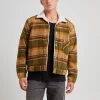 Online LEVIS Type 1 Sherpa Trucker Jacket Barold Plaid Winter Moss