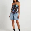 Best AFENDS Under Pressure Recycled Sheer Strapless Top In Black
