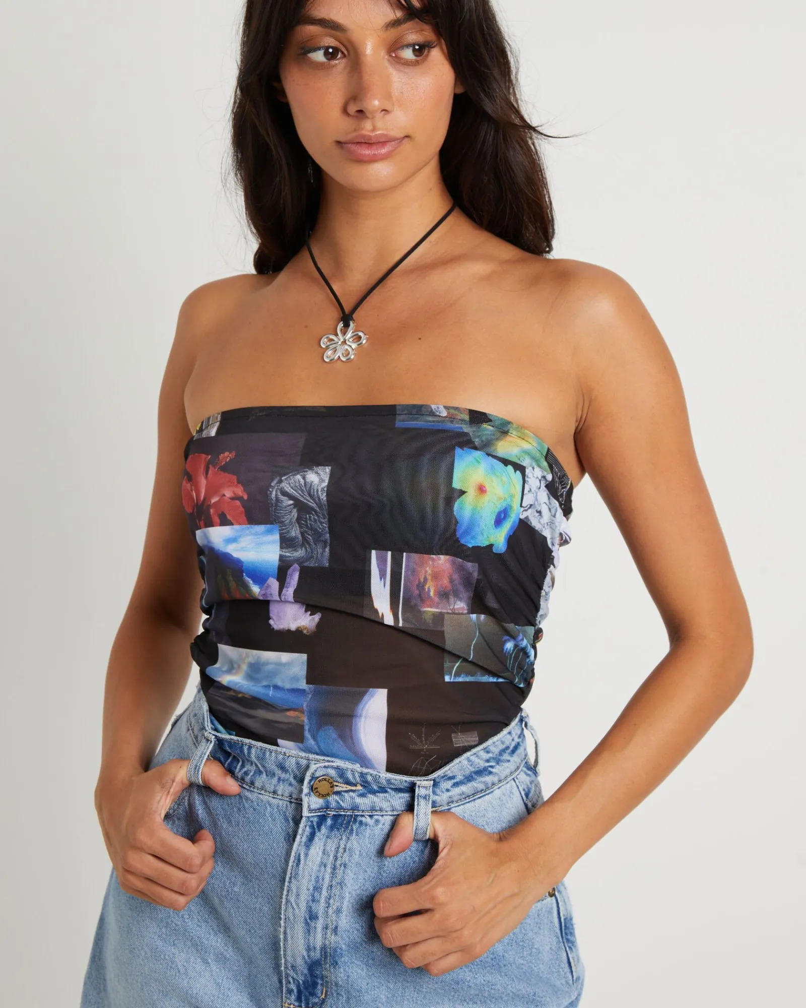 under_pressure_recycled_s_4.webp Best AFENDS Under Pressure Recycled Sheer Strapless Top In Black