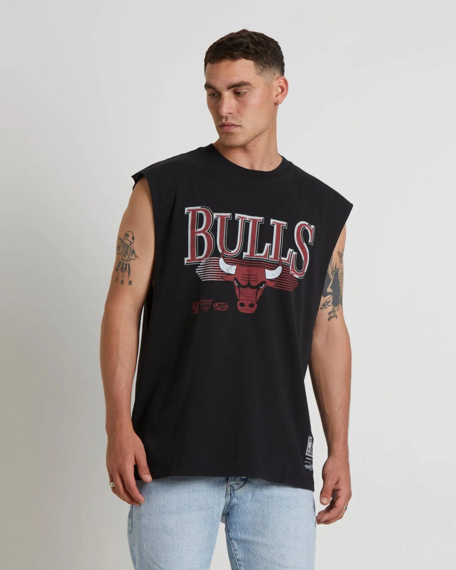 underscore_bulls_muscle_t_0.webp Outlet MITCHELL & NESS Underscore Bulls Muscle Tee In Faded Black