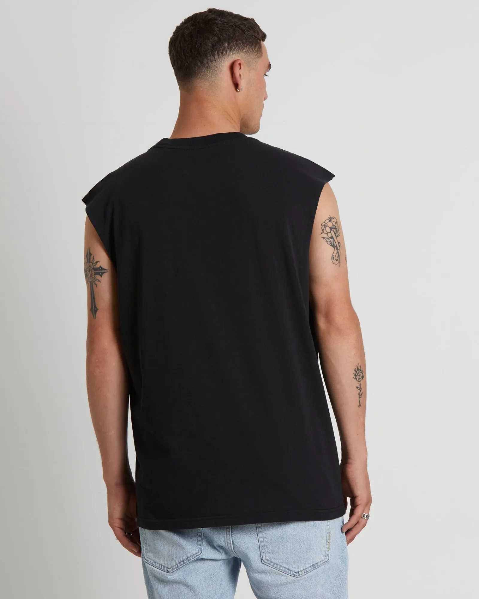 underscore_bulls_muscle_t_1.webp Outlet MITCHELL & NESS Underscore Bulls Muscle Tee In Faded Black