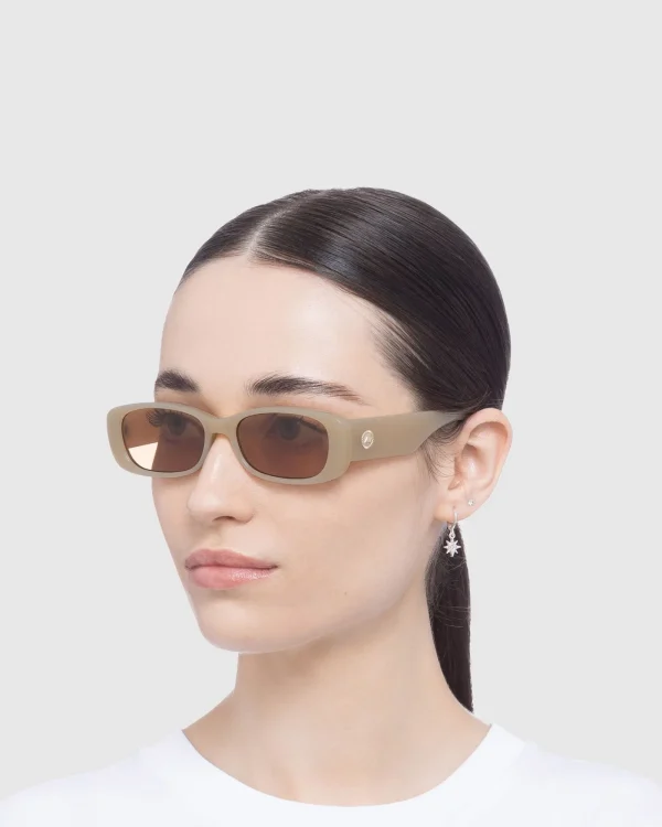 Outlet LE SPECS Unreal Sunglasses Latte/Light Brown