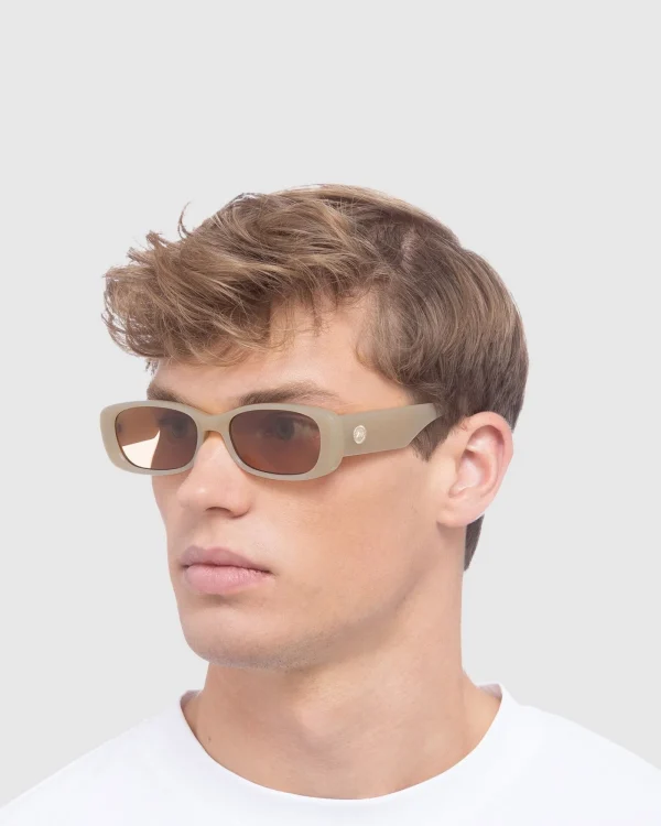 Outlet LE SPECS Unreal Sunglasses Latte/Light Brown