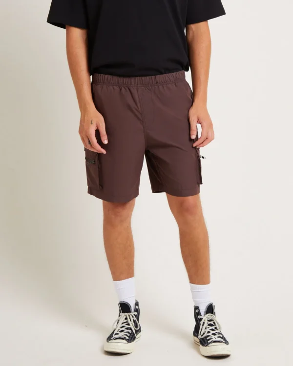 Outlet STANDARD JEAN CO Utility Shorts In Umber Brown
