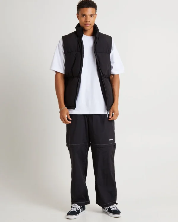 Cheap AFENDS Valley Recycled Zip Off Spray Pants Black