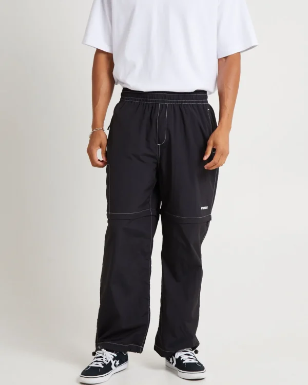 Cheap AFENDS Valley Recycled Zip Off Spray Pants Black