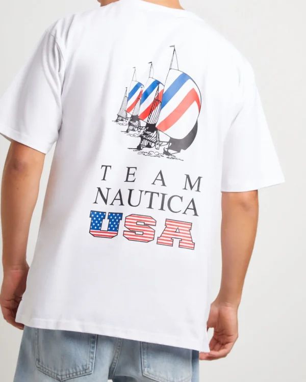 Best Sale NAUTICA Verstappen Short Sleeve T-Shirt In White