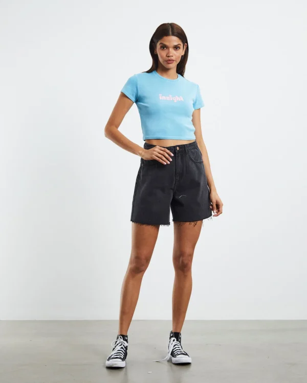Online INSIGHT Vinnie Vintage Denim Shorts After Dark Black