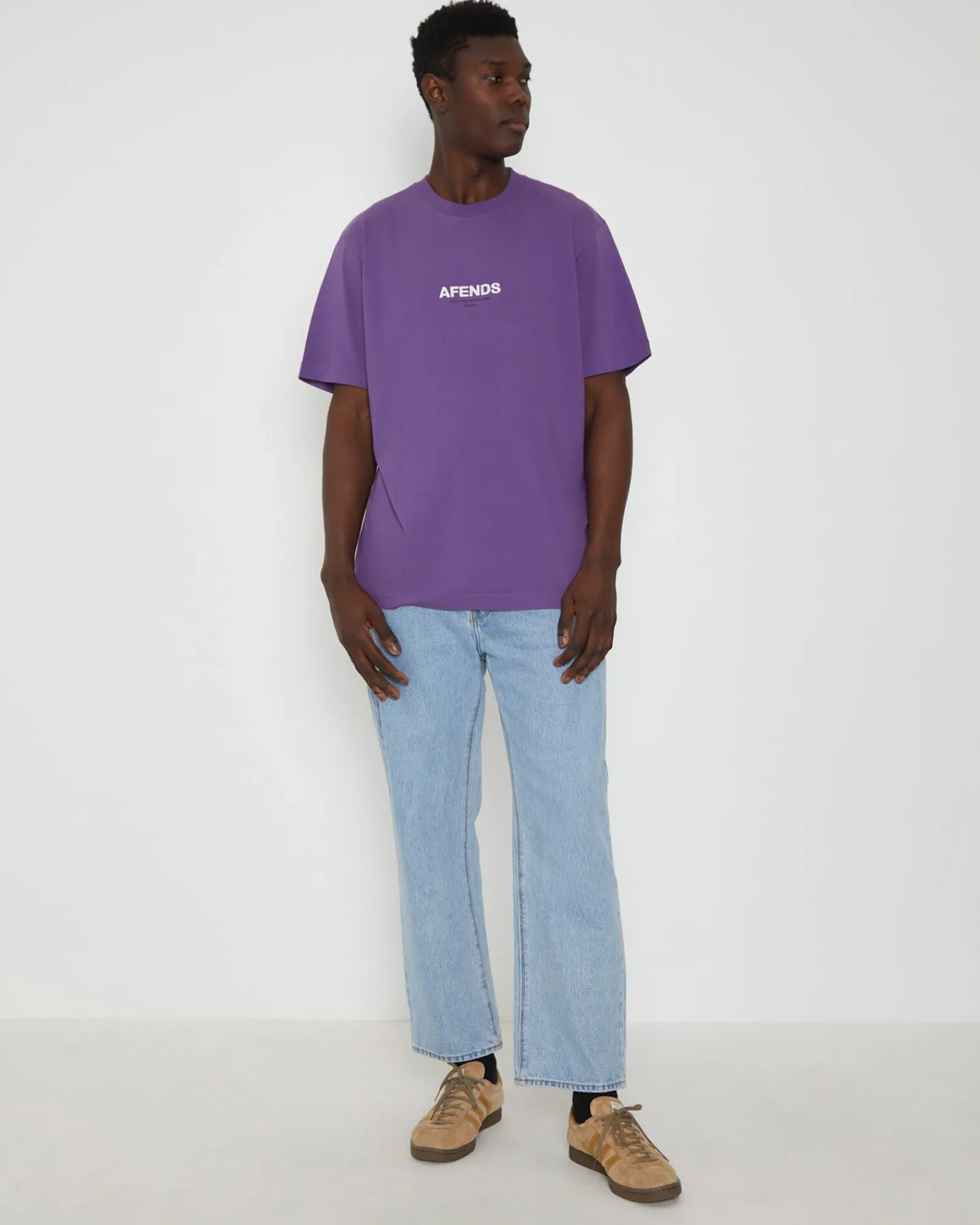 vinyl_retro_fit_short_sle_2.webp Discount AFENDS Vinyl Retro Fit Short Sleeve T-Shirt In Faded Purple
