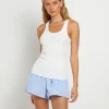 Cheap FLEUR BY BLANCA STUDIO Violet Tank Top In White