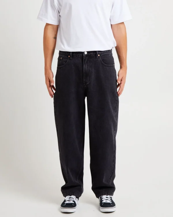 Fashion SPENCER PROJECT Wide Boy Jeans Black