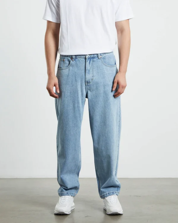 Shop SPENCER PROJECT Wide Boy Jeans 90'S Light Blue