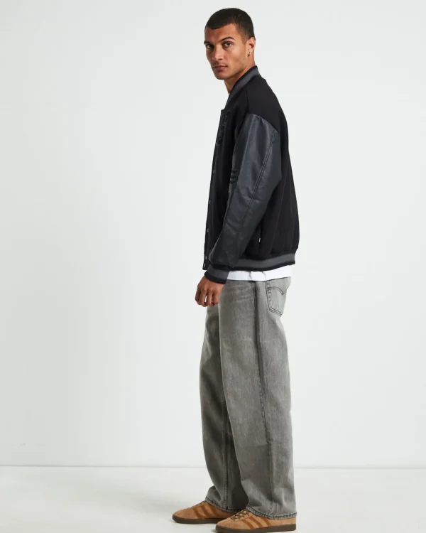 Clearance SPENCER PROJECT World Series Letterman Jacket Black