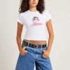 New AFENDS Worlds Above Recycled Baby Tee White
