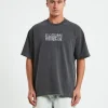 Sale BLACK NOISE WHITE RAIN Wrapped Short Sleeve T-Shirt In Pewter Grey