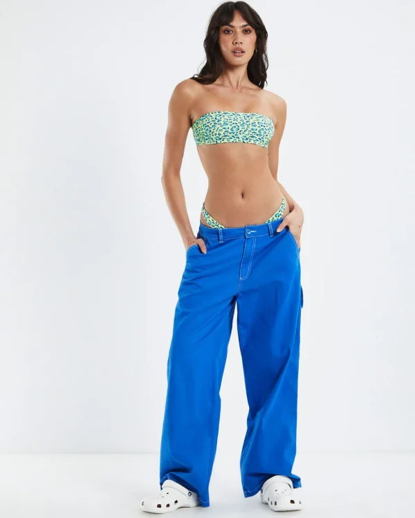 Online INSIGHT Zaley Heart Leopard Bandeau Bikini Green