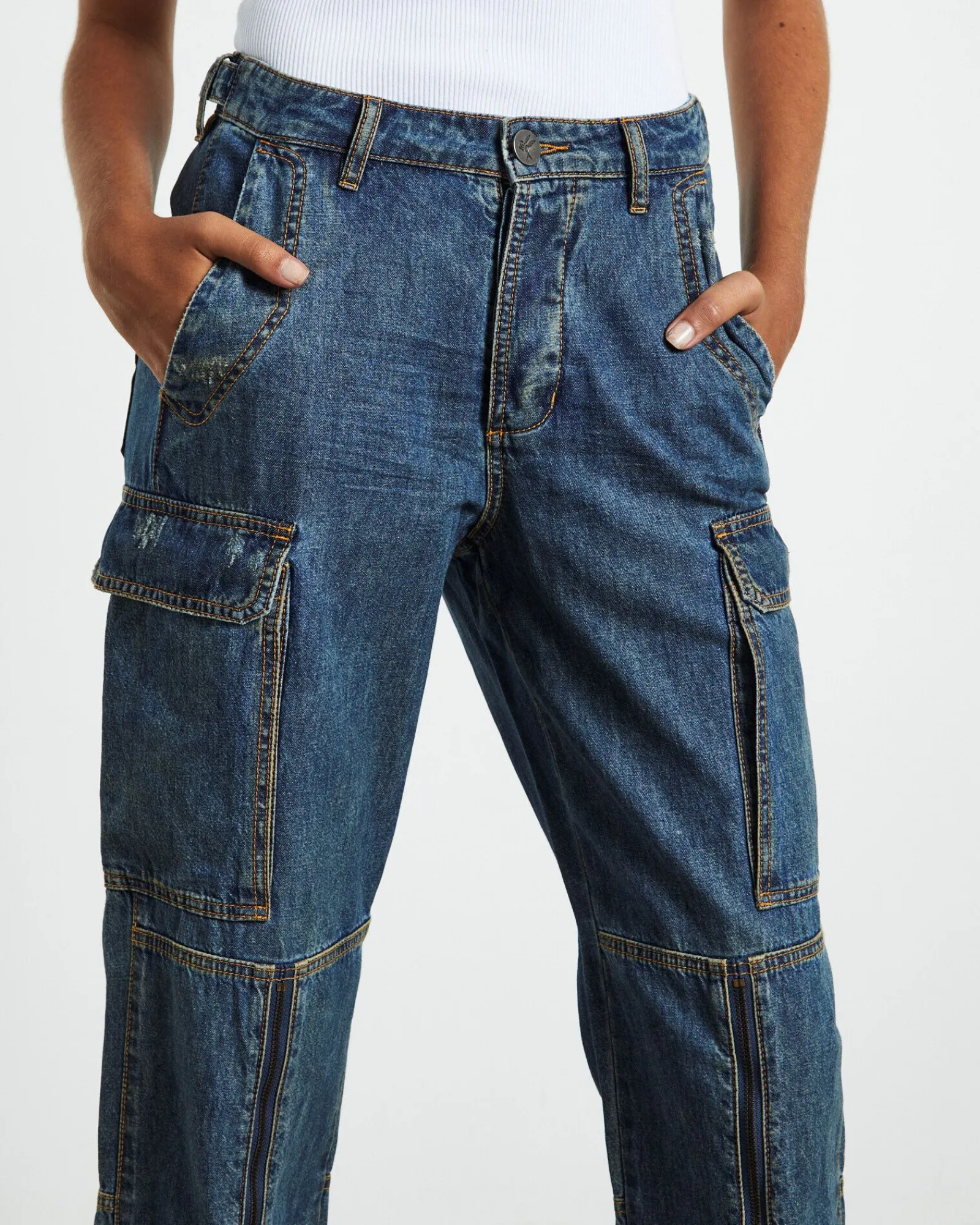 zipped_cargo_motion_jeans_4.webp Cheap ONE TEASPOON Zipped Cargo Motion Jeans Used Blue